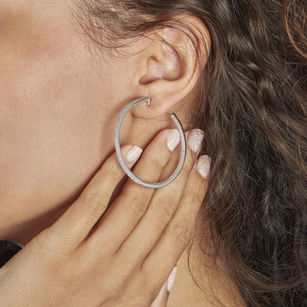 Histoire D'Or Créoles Argent Django Oxydes De Zirconium 3 Histoire D'Or Créoles Argent Django Oxydes De Zirconium – Image 3