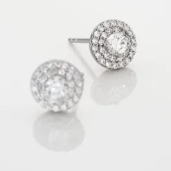 Histoire D'Or Boucles D'oreilles Puces Hildegonde Argent Oxyde De Zirconium 6 Histoire D'Or Boucles D'oreilles Puces Hildegonde Argent Oxyde De Zirconium -Boucles d'oreilles pendantes Soldes Boutique FAOFBZW1QT view2