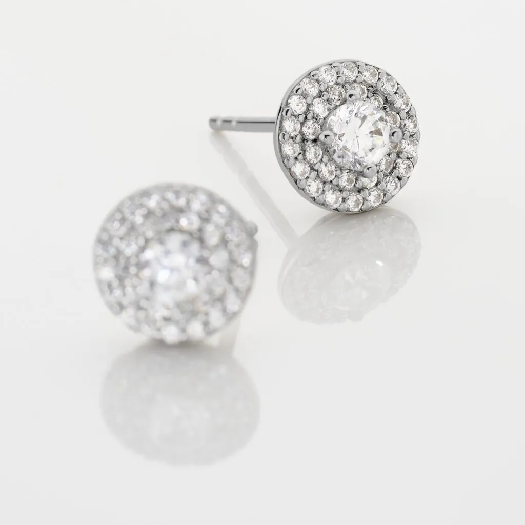 Histoire D'Or Boucles D'oreilles Puces Hildegonde Argent Oxyde De Zirconium 3 Histoire D'Or Boucles D'oreilles Puces Hildegonde Argent Oxyde De Zirconium – Image 3