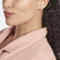 Histoire D'Or Boucles D'oreilles Puces Laouenan Argent Oxyde De Zirconium -Boucles d'oreilles pendantes Soldes Boutique FAOFBZW1R2 model0