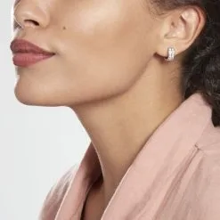 Histoire D'Or Créoles Bergimus Argent Oxyde -Boucles d'oreilles pendantes Soldes Boutique FAOFBZW1R4 model0