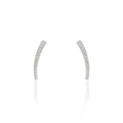 Histoire D'Or Bijoux D'oreilles Argent Blanc Solvic Oxydes De Zirconium