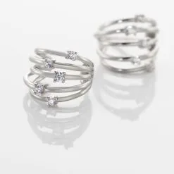 Histoire D'Or Créoles Gasparo Argent Oxyde -Boucles d'oreilles pendantes Soldes Boutique FAOFBZW1S1 view2