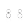 Histoire D'Or Boucles D'oreilles Pendantes Colas Argent Blanc Oxyde De Zirconium