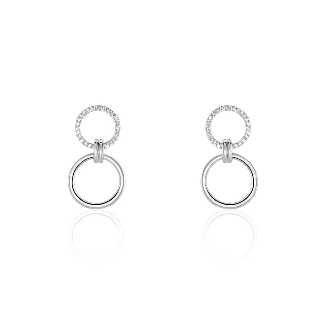 Histoire D'Or Boucles D'oreilles Pendantes Colas Argent Blanc Oxyde De Zirconium 1 Histoire D'Or Boucles D'oreilles Pendantes Colas Argent Blanc Oxyde De Zirconium