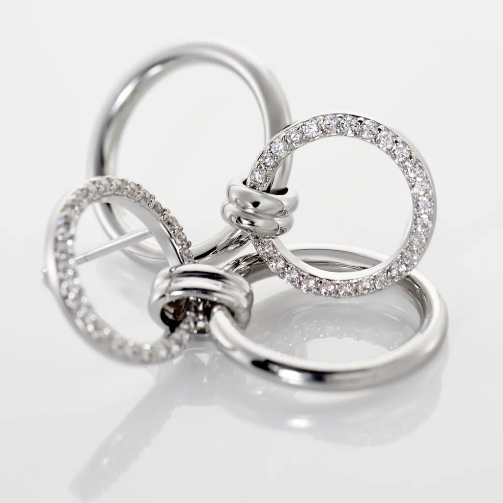 Histoire D'Or Boucles D'oreilles Pendantes Colas Argent Blanc Oxyde De Zirconium 3 Histoire D'Or Boucles D'oreilles Pendantes Colas Argent Blanc Oxyde De Zirconium – Image 3