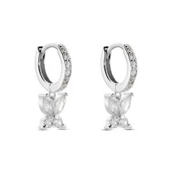 Histoire D'Or Créoles Argent Blanc Karitate Oxydes De Zirconium 4 Histoire D'Or Créoles Argent Blanc Karitate Oxydes De Zirconium -Boucles d'oreilles pendantes Soldes Boutique FAOFBZW1TR view1
