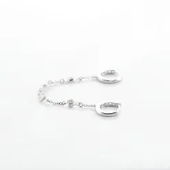 Histoire D'Or Bijou D'oreille Unitaire Argent Blanc Gretus Oxydes De Zirconium -Boucles d'oreilles pendantes Soldes Boutique FAOFBZW1TU view2