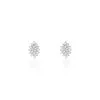 Histoire D'Or Boucles D'oreilles Puces Argent Blanc Hellouin Oxydes De Zirconium