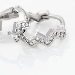 Histoire D'Or Créoles Argent Blanc Nemausos Oxydes De Zirconium -Boucles d'oreilles pendantes Soldes Boutique FAOFBZW1UP view2