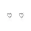 Histoire D'Or Boucles D'oreilles Puces Argent Blanc Centondis Oxydes De Zirconium
