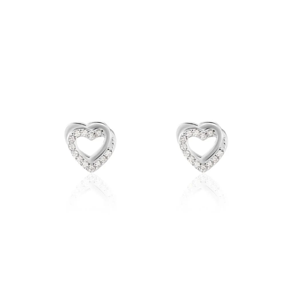 Histoire D'Or Boucles D'oreilles Puces Argent Blanc Centondis Oxydes De Zirconium 1 Histoire D'Or Boucles D'oreilles Puces Argent Blanc Centondis Oxydes De Zirconium