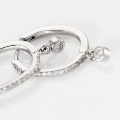 Histoire D'Or Créoles Argent Blanc Ursinus Oxydes De Zirconium -Boucles d'oreilles pendantes Soldes Boutique FAOFBZW1UU view2