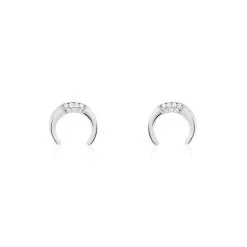 Histoire D'Or Boucles D'oreilles Puces Argent Blanc Athubodua Oxydes De Zirconium