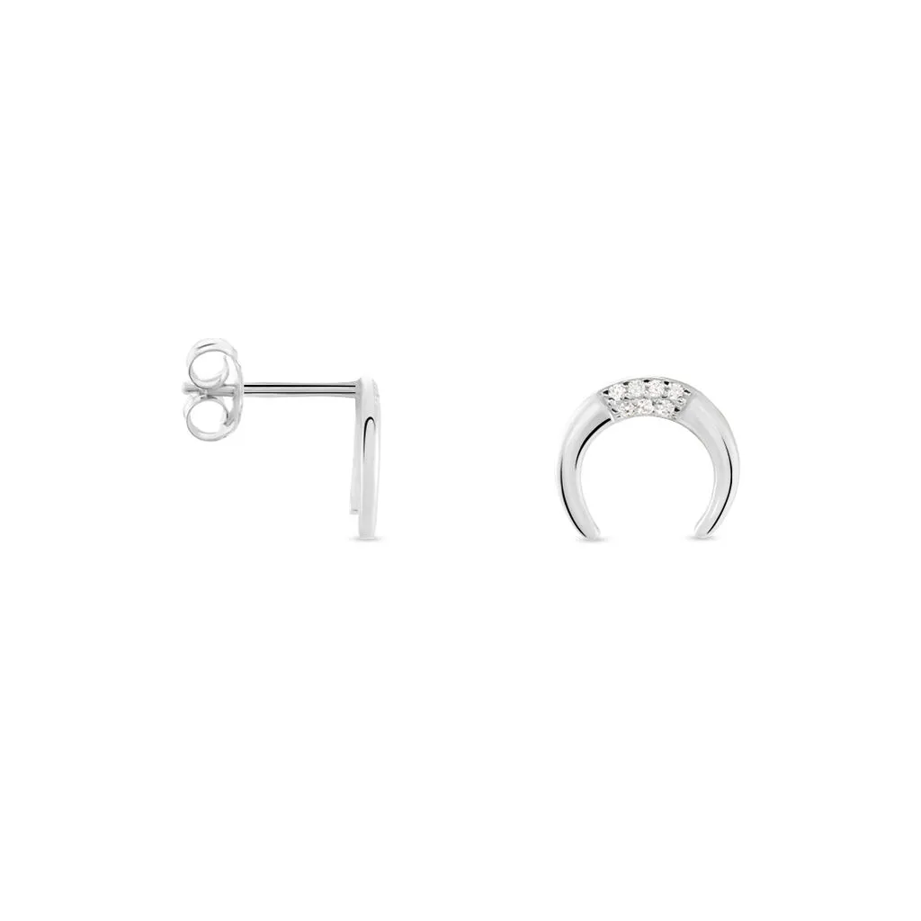 Histoire D'Or Boucles D'oreilles Puces Argent Blanc Athubodua Oxydes De Zirconium 2 Histoire D'Or Boucles D'oreilles Puces Argent Blanc Athubodua Oxydes De Zirconium – Image 2