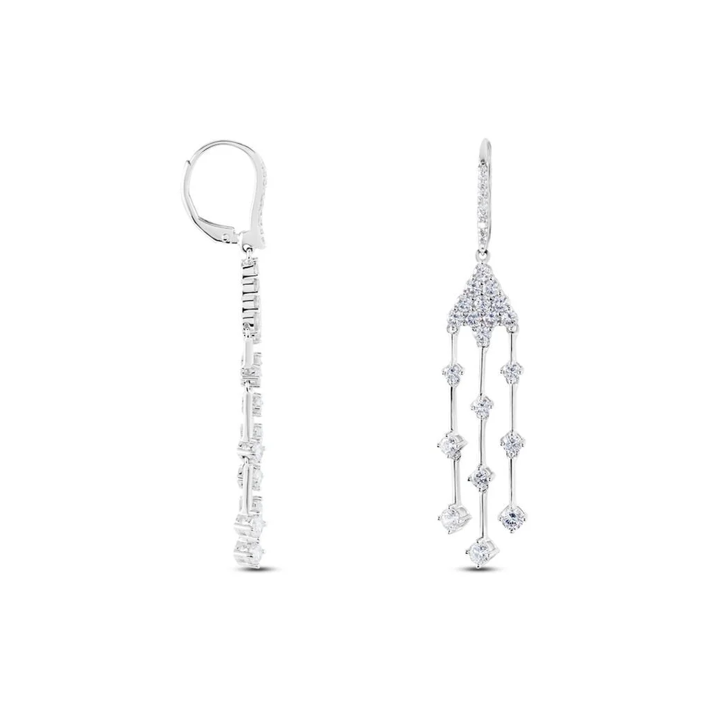 Histoire D'Or Boucles D'oreilles Pendantes Argent Blanc Wilford Oxyde 2 Histoire D'Or Boucles D'oreilles Pendantes Argent Blanc Wilford Oxyde – Image 2