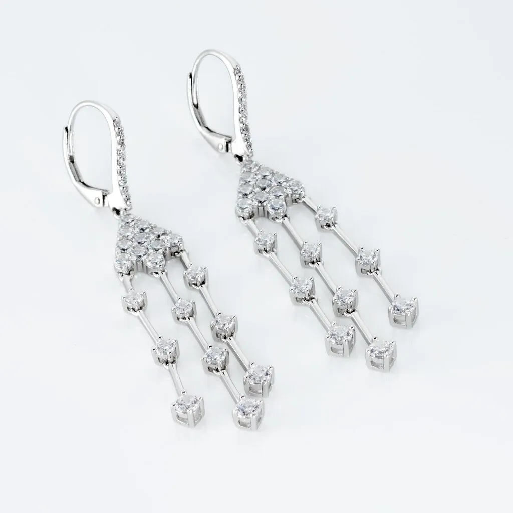 Histoire D'Or Boucles D'oreilles Pendantes Argent Blanc Wilford Oxyde 3 Histoire D'Or Boucles D'oreilles Pendantes Argent Blanc Wilford Oxyde – Image 3