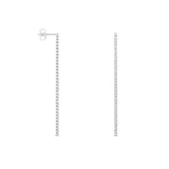 Histoire D'Or Boucles D'oreilles Pendantes Lou-anne Argent Blanc Oxyde De Zirconium -Boucles d'oreilles pendantes Soldes Boutique FAOFBZW1VB view1