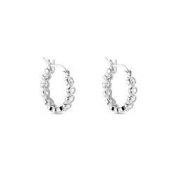 Histoire D'Or Créoles Argent Blanc Edoardo Oxydes De Zirconium -Boucles d'oreilles pendantes Soldes Boutique FAOFBZW1YA view1