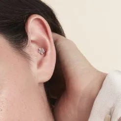 Histoire D'Or Piercing D'oreilles Argent Percy Oxydes De Zirconium -Boucles d'oreilles pendantes Soldes Boutique FAOFBZW1YP model0