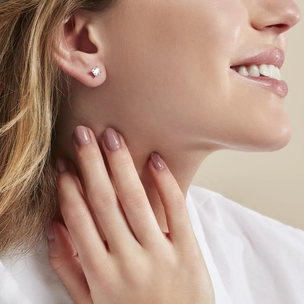 Histoire D'Or Boucles D'oreilles Puces Alys Argent Blanc Oxyde De Zirconium 4 Histoire D'Or Boucles D'oreilles Puces Alys Argent Blanc Oxyde De Zirconium – Image 4