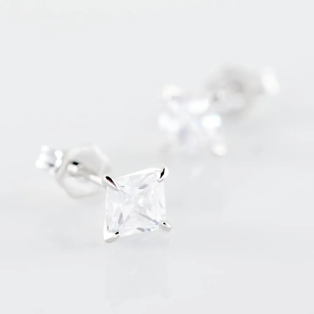 Histoire D'Or Boucles D'oreilles Puces Alys Argent Blanc Oxyde De Zirconium 3 Histoire D'Or Boucles D'oreilles Puces Alys Argent Blanc Oxyde De Zirconium – Image 3