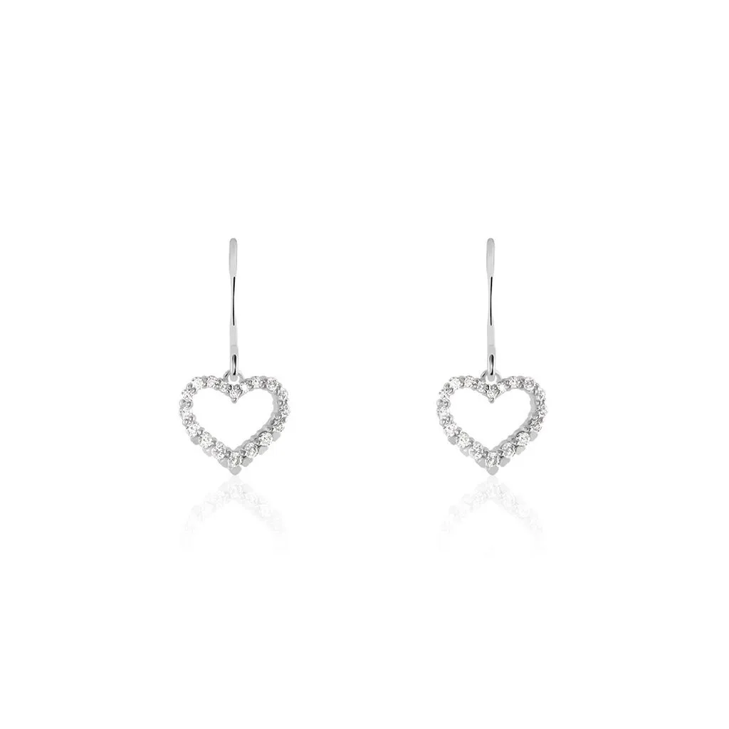 Histoire D'Or Boucles D'oreilles Pendantes Nermin Argent Blanc Oxyde De Zirconium 1 Histoire D'Or Boucles D'oreilles Pendantes Nermin Argent Blanc Oxyde De Zirconium