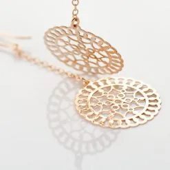 Histoire D'Or Boucles D'oreilles Pendantes Rotonda Argent Rose -Boucles d'oreilles pendantes Soldes Boutique FAOFRW0011 view2