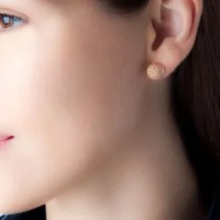 Histoire D'Or Boucles D'oreilles Puces Martina Argent Rose -Boucles d'oreilles pendantes Soldes Boutique FAOFRW0016 model0