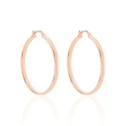 Histoire D'Or Créoles Argent Rose Ava