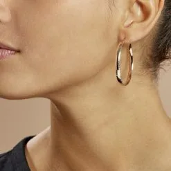 Histoire D'Or Créoles Argent Rose Ava 6 Histoire D'Or Créoles Argent Rose Ava -Boucles d'oreilles pendantes Soldes Boutique FAOFRW0092 model0