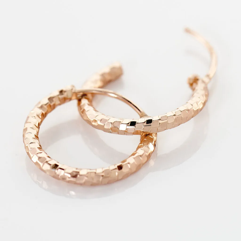 Histoire D'Or Créoles Argent Rose Agathe 3 Histoire D'Or Créoles Argent Rose Agathe – Image 3