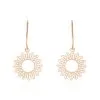 Histoire D'Or Boucles D'oreilles Pendantes Ombelline Argent Rose