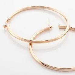 Histoire D'Or Créoles Anne Lisse Argent Rose -Boucles d'oreilles pendantes Soldes Boutique FAOFRW0132 view2