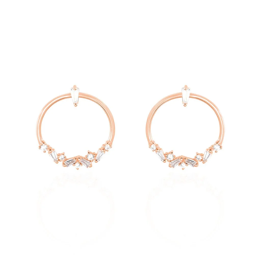 Histoire D'Or Boucles D'oreilles Pendantes Celene Argent Rose Oxyde De Zirconium 1 Histoire D'Or Boucles D'oreilles Pendantes Celene Argent Rose Oxyde De Zirconium