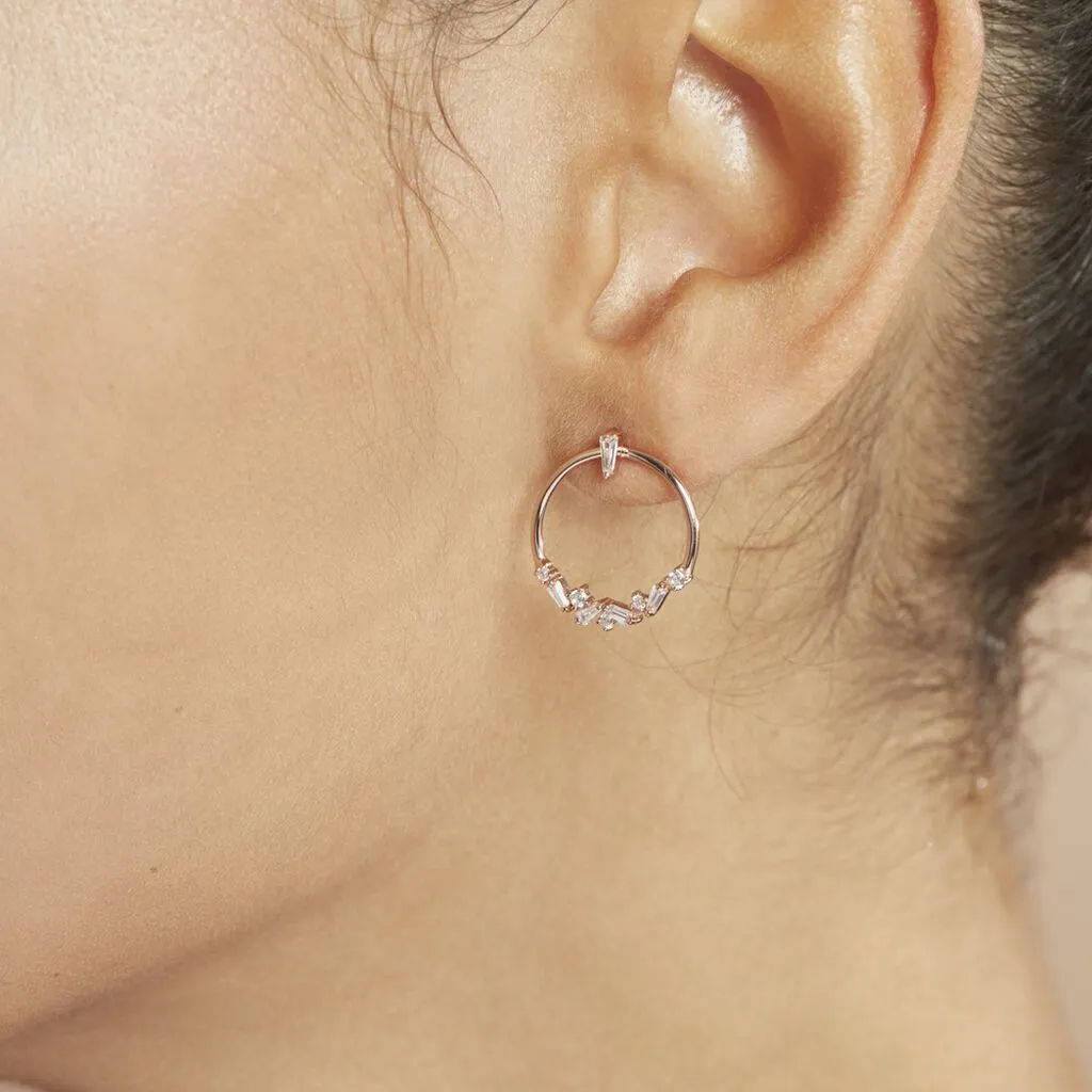 Histoire D'Or Boucles D'oreilles Pendantes Celene Argent Rose Oxyde De Zirconium 5 Histoire D'Or Boucles D'oreilles Pendantes Celene Argent Rose Oxyde De Zirconium – Image 5