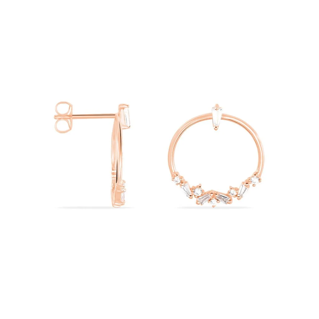 Histoire D'Or Boucles D'oreilles Pendantes Celene Argent Rose Oxyde De Zirconium 2 Histoire D'Or Boucles D'oreilles Pendantes Celene Argent Rose Oxyde De Zirconium – Image 2