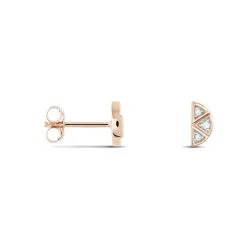 Histoire D'Or Boucles D'oreilles Puces Argent Rose Donella Oxyde De Zirconium -Boucles d'oreilles pendantes Soldes Boutique FAOFRZW462 view1