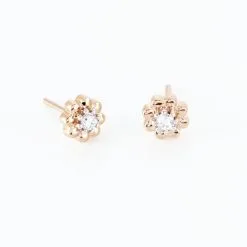 Histoire D'Or Boucles D'oreilles Puces Argent Rose Donella Oxyde De Zirconium -Boucles d'oreilles pendantes Soldes Boutique FAOFRZW463 view2