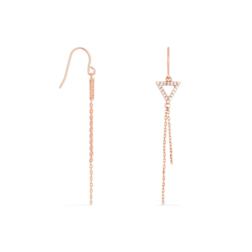 Histoire D'Or Boucles D'oreilles Pendantes Loria Argent Rose Oxyde De Zirconium 2 Histoire D'Or Boucles D'oreilles Pendantes Loria Argent Rose Oxyde De Zirconium – Image 2