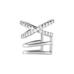 Histoire D'Or Bague D'oreille Unitaire Pancho Argent Blanc Oxyde