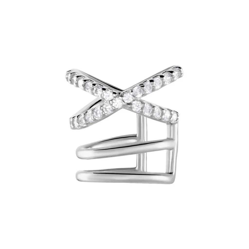 Histoire D'Or Bague D'oreille Unitaire Pancho Argent Blanc Oxyde 1 Histoire D'Or Bague D'oreille Unitaire Pancho Argent Blanc Oxyde