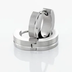 Histoire D'Or Créoles Casilda Acier Blanc -Boucles d'oreilles pendantes Soldes Boutique FIOFBW0045 view2