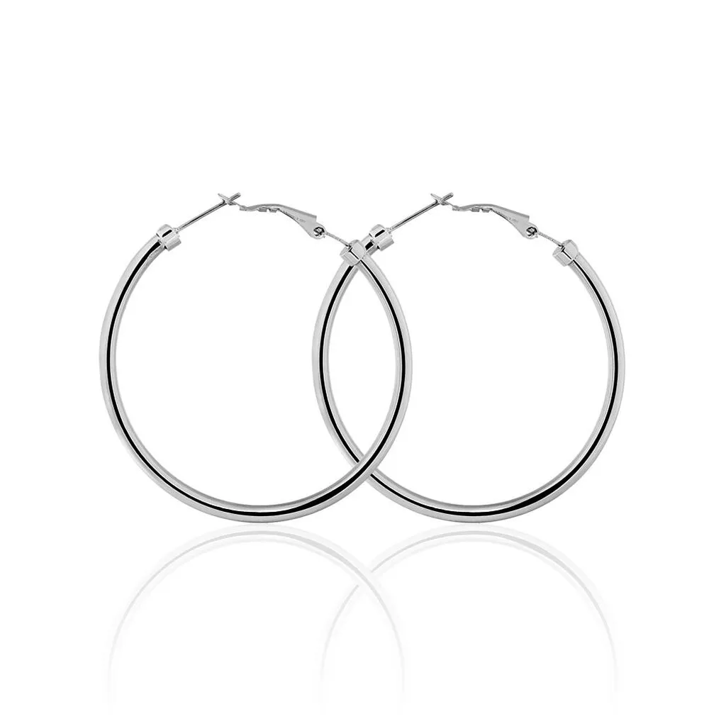 Histoire D'Or Créoles Carmeline Acier Blanc 2 Histoire D'Or Créoles Carmeline Acier Blanc – Image 2