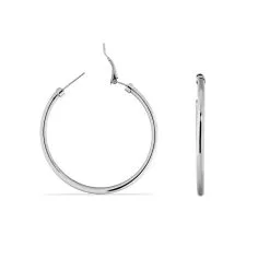 Histoire D'Or Créoles Carmeline Acier Blanc 6 Histoire D'Or Créoles Carmeline Acier Blanc -Boucles d'oreilles pendantes Soldes Boutique FIOFBW0058 view2