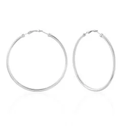 Histoire D'Or Créoles Carmeline Acier Blanc