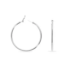 Histoire D'Or Créoles Carmeline Acier Blanc -Boucles d'oreilles pendantes Soldes Boutique FIOFBW0060 view2