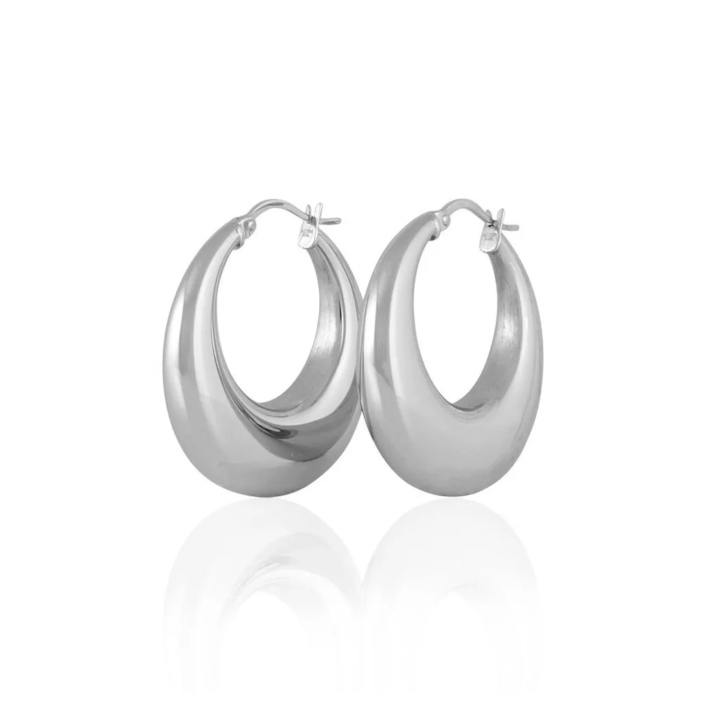 Histoire D'Or Créoles Creolia Acier Blanc 2 Histoire D'Or Créoles Creolia Acier Blanc – Image 2