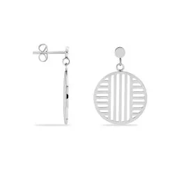 Histoire D'Or Boucles D'oreilles Pendantes Anna Acier Blanc -Boucles d'oreilles pendantes Soldes Boutique FIOFBW0138 view1