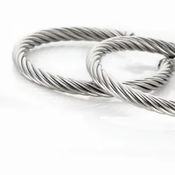 Histoire D'Or Créoles Acier Gris Pascau 7 Histoire D'Or Créoles Acier Gris Pascau -Boucles d'oreilles pendantes Soldes Boutique FIOFGW0012 view3